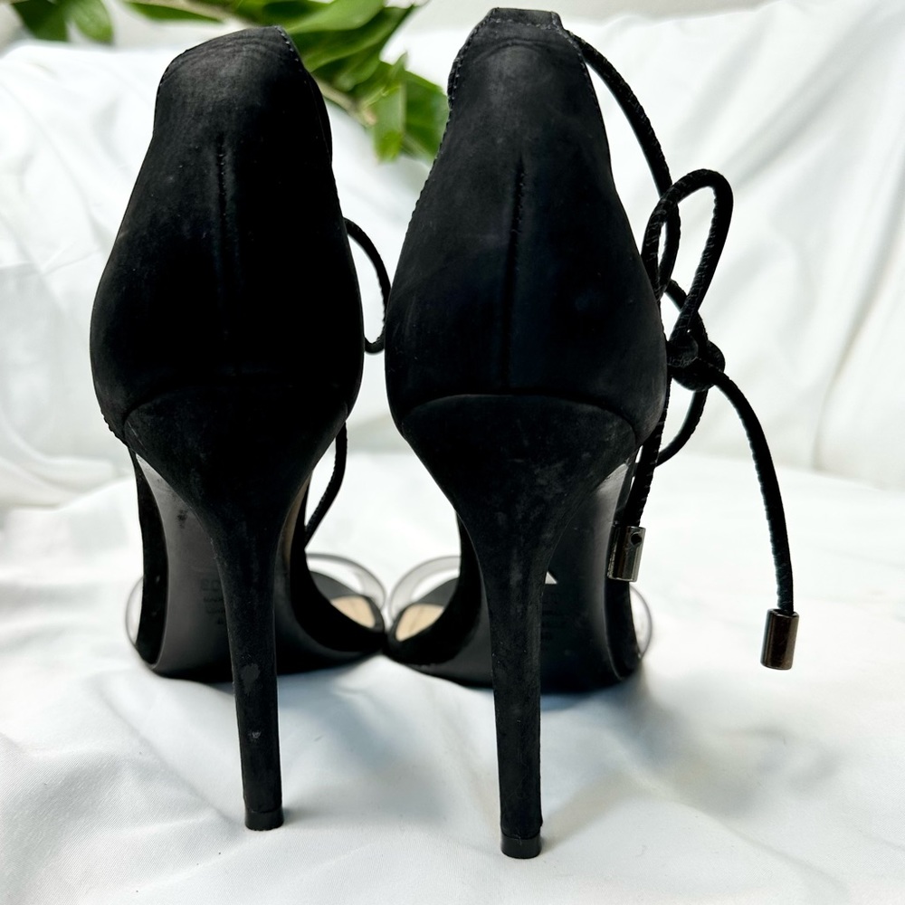 Schutz Josseana suede Clear Strap heels - Picture 10 of 17